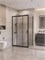 BELBAGNO Uno-195 Душевой уголок прямоугольный размер 120x70 см, двери раздвижные, профиль - черный матовый / стекло - прозрачное UNO-195-AHF-31-120/70-C-NERO