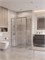BELBAGNO Uno-195 Душевой уголок прямоугольный размер 120x80 см, двери раздвижные, профиль - хром / стекло - прозрачное UNO-195-AHF-31-120/80-C-Cr