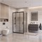 BELBAGNO Uno-195 Душевой уголок прямоугольный размер 120x80 см, двери раздвижные, профиль - черный матовый / стекло - прозрачное UNO-195-AHF-31-120/80-C-NERO