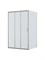 BELBAGNO Uno-195 Душевой уголок прямоугольный размер 120x90 см, двери раздвижные, профиль - сатин / стекло - прозрачное UNO-195-AHF-31-120/90-C-IN