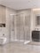 BELBAGNO Uno-195 Душевой уголок прямоугольный размер 120x90 см, двери раздвижные, профиль - сатин / стекло - прозрачное UNO-195-AHF-31-120/90-C-IN