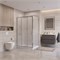 BELBAGNO Uno-195 Душевой уголок прямоугольный размер 120x90 см, двери раздвижные, профиль - хром / стекло - матовое UNO-195-AHF-31-120/90-P-Cr