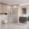 BELBAGNO Uno-195 Душевой уголок прямоугольный размер 90x100 см, двери раздвижные, профиль - хром / стекло - прозрачное UNO-195-AHF-31-90/100-C-Cr