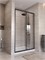BELBAGNO Uno-195 Душевая дверь в нишу ширина 120 см, двери раздвижные, профиль - черный матовый / стекло - прозрачное UNO-195-BF-3-120-C-NERO