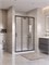 BELBAGNO Uno-195 Душевая дверь в нишу ширина 120 см, двери раздвижные, профиль - черный матовый / стекло - прозрачное UNO-195-BF-3-120-C-NERO