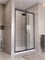 BELBAGNO Uno-195 Душевая дверь в нишу ширина 120 см, двери раздвижные, профиль - черный матовый / стекло - матовое UNO-195-BF-3-120-P-NERO