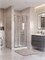 BELBAGNO Uno-195 Душевая дверь в нишу ширина 80 см, двери раздвижные, профиль - хром / стекло - прозрачное UNO-195-BF-3-80-C-Cr