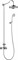 CEZARES Liberty  Душевая колонна с термостатическим смесителем, с ручным и верхним душем - фото 46097