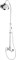 CEZARES Lord Душевая колонна со смесителем, верхним и ручным душем - фото 46200