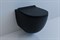 ESBANO GARCIA Унитаз подвесной, 550х370х370, сиденье ультратонкое, быстросьемное с микролифтом, цвет: черный матовый - фото 55350