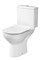 CERSANIT City Безободковый напольный унитаз-компакт с ультратонким, антибактериальным сиденьем с плавным закрыванием и легкосъемным механизмом. Двухуровневая арматура с механизмом смыва OLI  3/5л. KO-CIT011-3/5-COn-S-DL