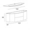 CEZARES Eden База под раковину с двумя выдвижными ящиками и двумя распашными створками 121x51x55 CEZARES EDEN 120