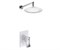 WASSERKRAFT A12667WHITE Встраиваемый комплект для душа с верхней душевой насадкой A12667WHITE