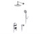 WASSERKRAFT A14129 Встраиваемый комплект для душа с верхней душевой насадкой и лейкой A14129