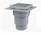 ALCA PLAST Сливной трап, 150х150/110 мм, прямая подводка, решетка из нержавеющей стали , гидрозатвор мокрый APV13