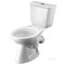 SANTEK Бриз Унитаз напольный с бачком, выпуск косой, одинарный смыв, крышка полипропилен 1WH202569