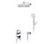 WASSERKRAFT A16169 Встраиваемый комплект для душа с верхней душевой насадкой и лейкой A16169